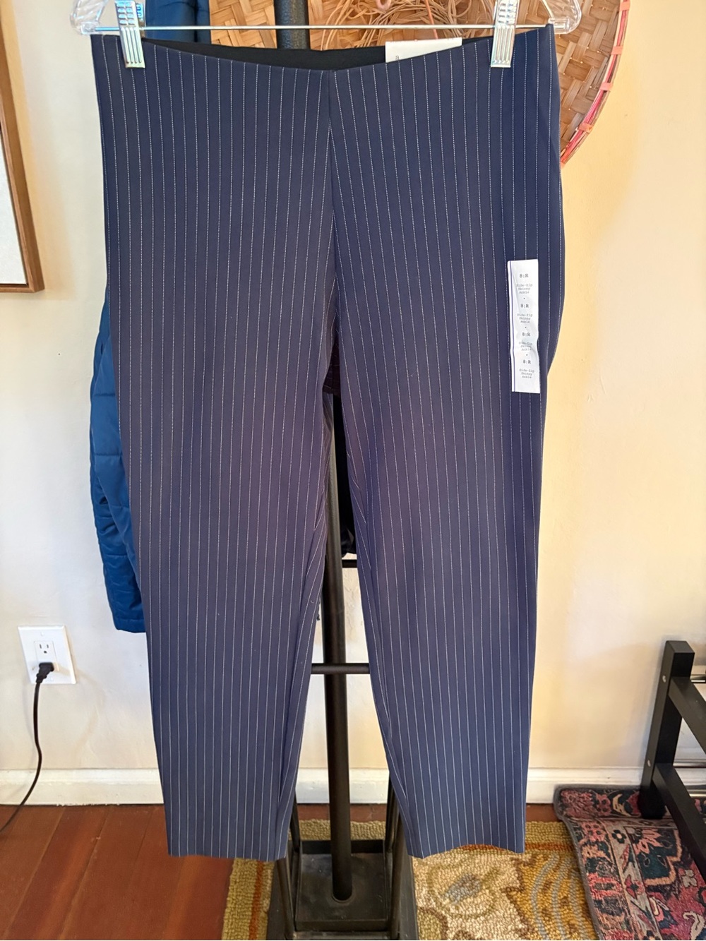 Target- A New Day - Navy Pinstripe SKINNY ANKLE -pants - - size 8 NWT